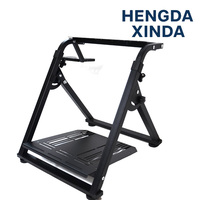Support de volant de simulateur de conduite réglable avec design pliable pour gagner de la place