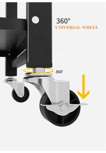Étagères de rangement à roulettes pliantes pliables à 3/<span class=keywords><strong>4</strong></span>/5 étagères robustes pour garage cuisine boulangers placard support pliable - Product Image 6