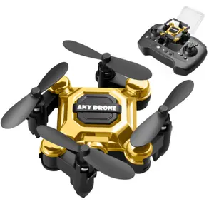 Mini dört eksenli drone mini katlanabilir hava fotoğrafçılığı depolama all-in-one damla dayanıklı drone oyuncak