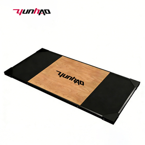 Piattaforma per Sollevamento <span class=keywords><strong>Pesi</strong></span> a T per Power Rack, in Legno Massello con Centro Ammortizzante in Gomma, per Palestra - Product Image 4