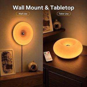 Lámpara de Mesa Estilo Nórdico, Bauhaus, Medieval, para Sala de Estar, Comedor, Dormitorio, Decoración, Lámpara de Mesa LED con Forma de Hongo - Product Image 3