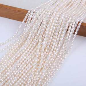 4-5mm <b>Double</b>-Sided Light Horizontal Hole Gray Natural Freshwater Loose Pearls for Jewelry for <b>Necklace</b> Material - Product Image 5