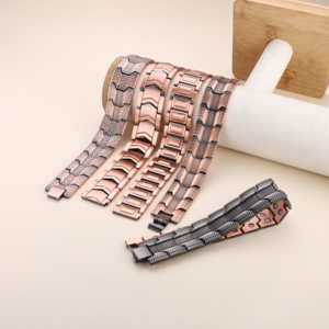 Vòng tay nam bằng đồng nguyên chất 99,99% có tính năng từ tính, giảm đau, tăng sức mạnh, có dụng cụ điều chỉnh kích thước, kiểu dáng thời trang. - Product Image 3