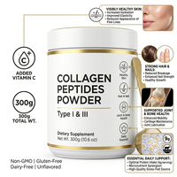 Collagène hydrolysé de bœuf nourri à l'herbe en poudre, types I et III, pour la peau, les cheveux, les ongles et le soutien articulaire, sans saveur, sans OGM, sans gluten
