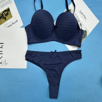 Ensemble soutien-gorge et culotte string pour adultes, style quotidien, fermeture arrière, modèle YWB108, taille 40-46, bonnet D, 2,15 $