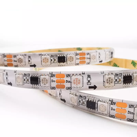 DC 12V WS2811 Smart RGB LED Strip 10CM Direccionable y programable 60Leds/M SMD5050 Corte 10CM Luz LED programable