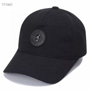 Nouvelle casquette de golf pour homme, calotte arrondie, protection solaire, casquette de baseball décontractée, stock original, noire, personnalisable avec logo brodé 3D - Product Image 1