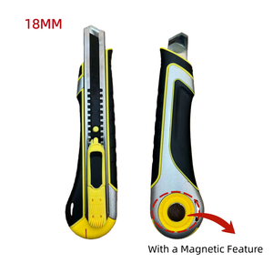 लोकप्रिय ऑटो-रिट्रेटेबल सुरक्षा चुंबकीय चाकू 9 मिमी सुरक्षा ब्लेड स्व-रिट्रेटिंग स्नैप-ऑफ <span class=keywords><strong>3</strong></span> रंग जस्ता-मिश्र धातु पीला और काला - Product Image 6