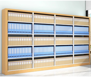 خزانة كتب معدنية كبيرة وطويلة قابلة للتمديد بتصميم عصري لغرفة المعيشة والمكتب والمدرسة والمكتبة - Product Image 4