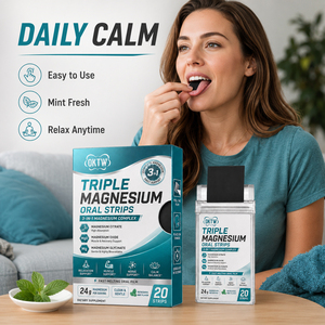 OEM Triple Magnesium Oral Strips Fast Melt Oral Film with Magnesium Citrate for Sleep Support, Sugar Free B2B - Product Image 1