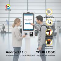 Kiosco de Autoservicio con Pantalla Táctil y Tótem Publicitario para Aeropuertos, Hospitales, Supermercados, Venta de Boletos y Gestión de Visitantes