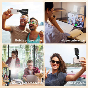 공장 공급 휴대 전화 셀카 사진 필 라이트 충전식 2000mAh 배터리 클립 핫슈 마운트 조정 가능한 밝기 - Product Image 2