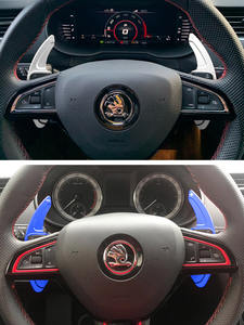 Pour Skoda Scala Monte Carlo Superb 3V Octavia 3 <span class=keywords><strong>Kamiq</strong></span> <span class=keywords><strong>Scout</strong></span> Combi Sportline, palettes de changement de vitesse pour volant de voiture, extension DSG, autocollant - Product Image 5