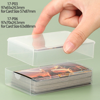 Boîte de rangement en acrylique WEISHENG en vrac, étui transparent pour cartes à jouer, conteneur en plastique pour cartes UNO, boîte de rangement pour cartes de poker