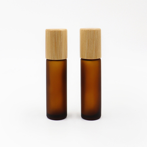 Botol isi ulang daya perjalanan minyak esensial botol parfum bola Roller kaca baja tahan karat <span class=keywords><strong>Roll</strong></span> <span class=keywords><strong>on</strong></span> kayu bambu 10ml 15ml - Product Image 6