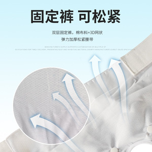 Culotte absorbante pour adulte en coton, maille 3D respirante, anti-fuite, pour personnes âgées et alitées - Product Image 1