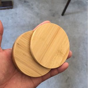 Bamboo Coaster <b>Set</b> Round Heat Insulating Non Slip For Coffee <b>Tea</b> <b>Sets</b> - Product Image 3