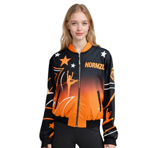 Diseño personalizado Baile Calentamiento Sublimación Cheer Practice Wear Chaquetas Cheerleading Warm up Outwear - Product Image 5