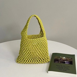 Bolsa Grande de Capacidade Ampla com Fecho de Corda Trançada Feita à Mão XIEYI & Bolsa Oca Estilo Ins & Bolsa Pequena de Crochê Fresca - Product Image 2