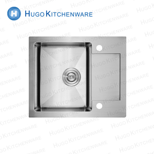 Handmade SS304 2.5 + 0.75mm duy nhất bát sâu bồn rửa nhà bếp với drainer rửa Hội Đồng Quản trị thép không gỉ duy nhất bát phong cách - Product Image 2