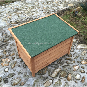 SDD006 Eco-Friendly Wooden Dog <b>Pet</b> House Roof Waterproof Kennel Easy Clean - Product Image 4
