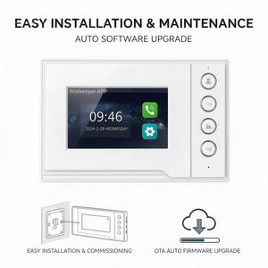H806 Moniteur intérieur Linux 4,3 pouces avec interphone vidéo Cloud et application Daguanjia pour le contrôle d'accès des immeubles résidentiels - Product Image 5