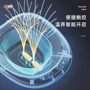 อ่างล้างหน้าไฟฟ้าแบบใหม่ ทรงกลม ติดตั้งบนพื้น วัสดุ PP ติดตั้งง่าย เหมาะสำหรับผู้สูงอายุและสตรีมีครรภ์ - Product Image 1