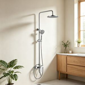 OMASA ensemble de <span class=keywords><strong>douche</strong></span> de bain à effet pluie à 3 voies de haute qualité tige de <span class=keywords><strong>douche</strong></span> fixe et <span class=keywords><strong>long</strong></span> bec cascade <span class=keywords><strong>douche</strong></span> à main <span class=keywords><strong>Flexible</strong></span> et jet Big Top - Product Image 4