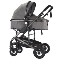 Landau pour bébé Poussette pour enfant, siège auto, poussette, système de voyage, poussette pliante pour enfant, poussette 3 en 1, 0-36 mois