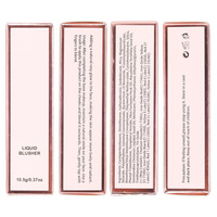 Fard à joues liquide repulpant Private Label, 11 teintes, multi-usages, teinte pour les lèvres et les joues, bouchon rose, flacon carré transparent, logo personnalisé