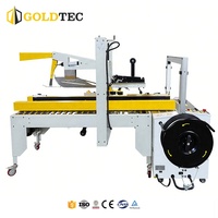 Ligne d'emballage et de cerclage de cartons entièrement automatique Goldtec Heavy Duty, système d'emballage haute vitesse, machine de scellage