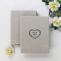 Invitation de mariage en acrylique argenté miroir, couronne florale personnalisée imprimée, avec boîte cadeau doublée de satin