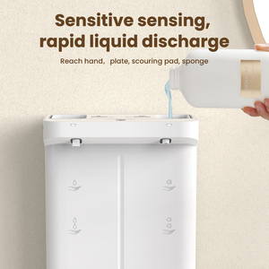 Distributeur automatique de savon mousse et gel 2 en 1, sans contact, avec capteur intelligent, mural, distributeur de désinfectant pour les mains - Product Image 6