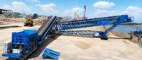 Chargeur de navires continu pour ciment et clinker - Convoyeur de chargement en vrac fermé et écologique avec revêtement anti-corrosion C5-M