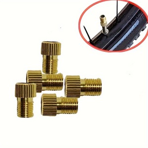 Adaptateur de valve de vélo français vers américain, en cuivre, à filetage droit, à visser, pour réparation et remplacement de chambre à air tubeless - Product Image 3