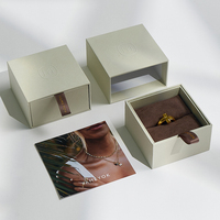 Boyang Personnalisé Vente en Gros Luxe Papier Tiroir Ensemble de Boîtes d'Emballage Bijoux pour Bracelets Boucles d'Oreilles Colliers Bagues avec Logo