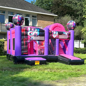 Château gonflable <span class=keywords><strong>Mickey</strong></span> et <span class=keywords><strong>Minnie</strong></span> Mouse / Structure gonflable <span class=keywords><strong>de</strong></span> saut et <span class=keywords><strong>de</strong></span> rebondissement / Combo château gonflable avec toboggan pour écoles et fêtes - Product Image 4