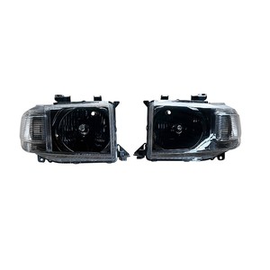 Maictop, gran oferta, accesorios baratos para coche, luz Halo, faros delanteros negros completos para <span class=keywords><strong>Toyota</strong></span> <span class=keywords><strong>Land</strong></span> <span class=keywords><strong>Cruiser</strong></span> <span class=keywords><strong>70</strong></span> Series LC79 LC78 LC76 - Product Image 4