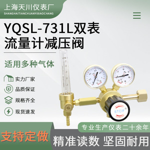 Regulador de Presión de Gas de Cobre STCIF con Manómetro Doble para Cilindros YQSL 731L 1.5L 25L - Product Image 4