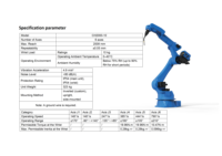 Robot industriel 6 axes, charge utile de 10 kg, portée de 2008 mm, bras robotisé de soudage avec composants PLC, garantie d'un an