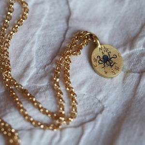 สร้อยคอจี้รูปแมงป่องงูยิงลูกศรทะลุหัวใจ ดีไซน์ใหม่ ไม่หมอง สีทอง ประดับเพชร <span class=keywords><strong>CZ</strong></span> และเคลือบสี - Product Image 5