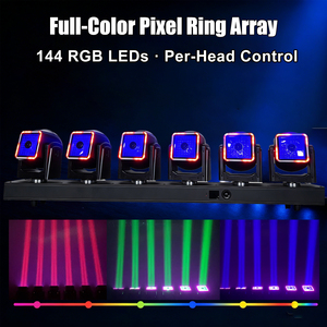 ไฟหัวขยับ LED 6x60W RGBW 4in1 DMX512 พร้อมเอฟเฟกต์ทอร์นาโด สำหรับดีเจ ดิสโก้ ไนท์คลับ บาร์ ปาร์ตี้ รับผลิตตามสั่ง ขายส่งจากโรงงาน - Product Image 3