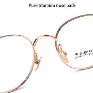 <span class=keywords><strong>Montature</strong></span> per <span class=keywords><strong>Occhiali</strong></span> Universali di Alta Qualità in Titanio Puro, Design Classico Rotondo a Cerchio Completo per Uomo e Donna - Product Image 4