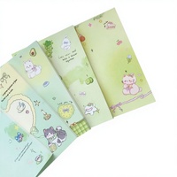 Bloc de Notas A7, Gran Colección, Estilo Instagram de Alta Calidad, Bonito y Moderno, Libreta de Bolsillo, Autoadhesiva, con Dibujos Animados, Material para Diario Femenino