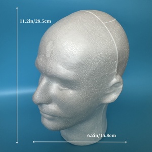 Tête de Mannequin Féminin Multi-usages en Mousse d'Œuf de Haute Qualité, Modèle d'Artisanat en Mousse de Polystyrène - Product Image 6