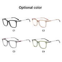 Venta caliente moda gafas ópticas 2025 alta calidad hechas a mano acetato gafas marcos cuadrados para hombres mujeres