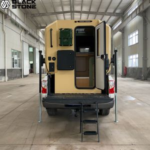 Camion à coque de camping-car de 20 pieds 4*4 <span class=keywords><strong>caravane</strong></span> lit de pesage léger boîte de camping-car lit à plat remorque de camping-car montée sur camion pour camion 4x4 à vendre - Product Image 4