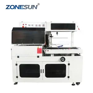 ZONESUN ZS-L450 Full Automatic Pneumatic L-type Shrink Film Polythene Sealing And Cutting Wrapping Packaging Machine