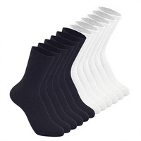 Chaussettes en coton noires et blanches, respirantes, décontractées, athlétiques, avec logo personnalisé