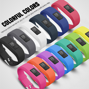 Coolyep Bracelets de montre en silicone de sport respirants de haute qualité Bracelets de montre intelligents pour Garmin <span class=keywords><strong>Vivofit</strong></span> <span class=keywords><strong>3</strong></span> - Product Image 1